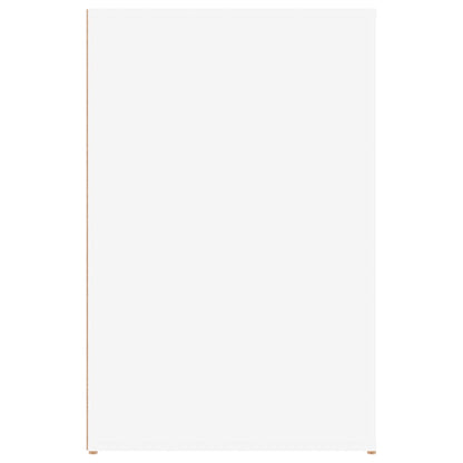 White Engineered Wood Desk, 100x49x75 cm - Sleek & Modern Design