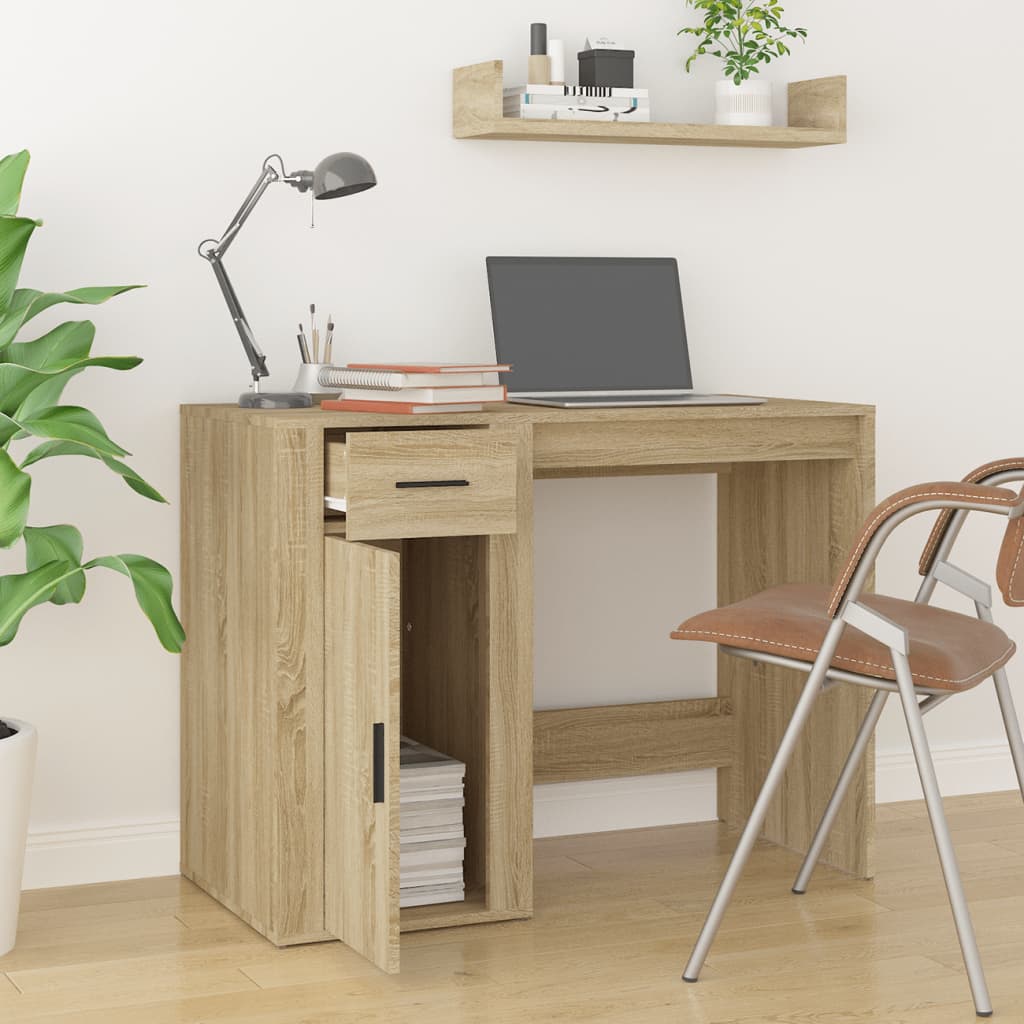 Sonoma Oak Desk 100x49x75 cm, Engineered Wood