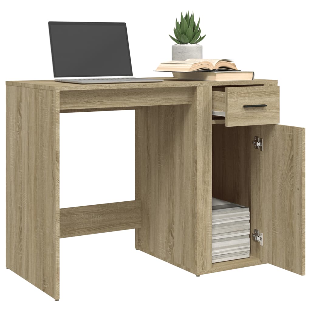 Sonoma Oak Desk 100x49x75 cm, Engineered Wood
