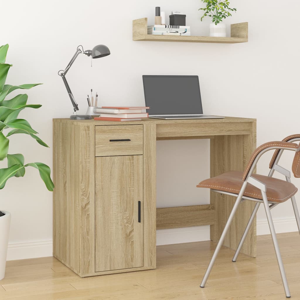 Sonoma Oak Desk 100x49x75 cm, Engineered Wood