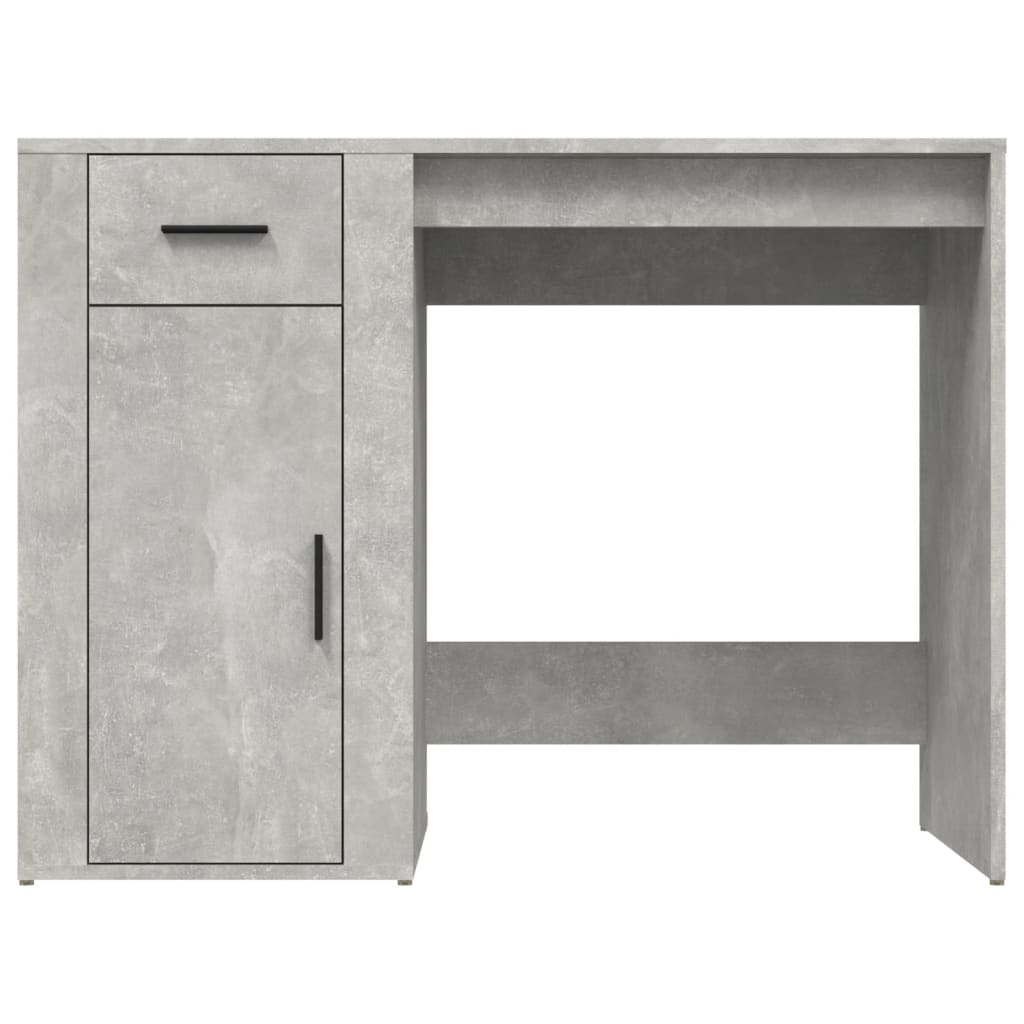 Concrete Grey Engineered Wood Desk - 100x49x75 cm