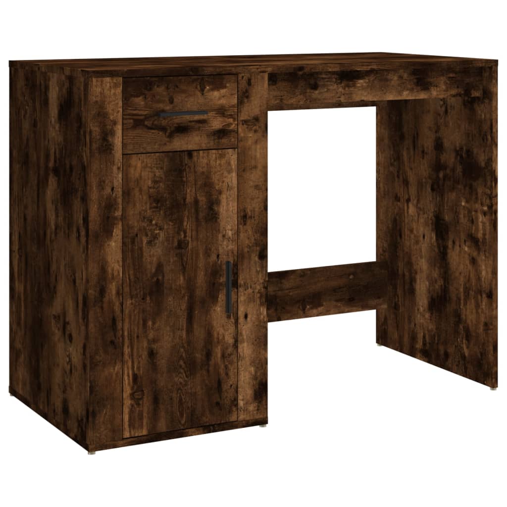 Smoked Oak Desk 100x49x75 cm, Engineered Wood, Elegant & Durable