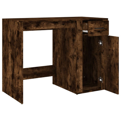 Smoked Oak Desk 100x49x75 cm, Engineered Wood, Elegant & Durable