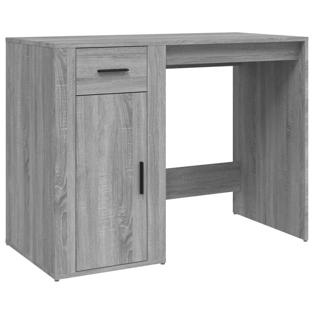 Grey Sonoma Desk 100x49x75cm - Stylish Engineered Wood Design