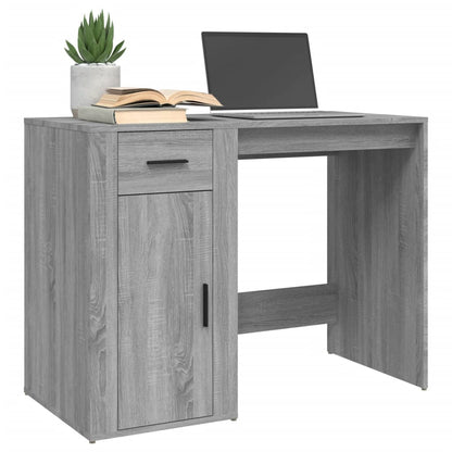 Grey Sonoma Desk 100x49x75cm - Stylish Engineered Wood Design