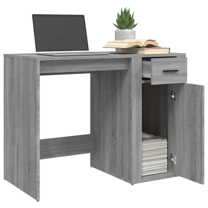 Grey Sonoma Desk 100x49x75cm - Stylish Engineered Wood Design