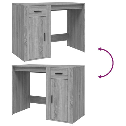 Grey Sonoma Desk 100x49x75cm - Stylish Engineered Wood Design