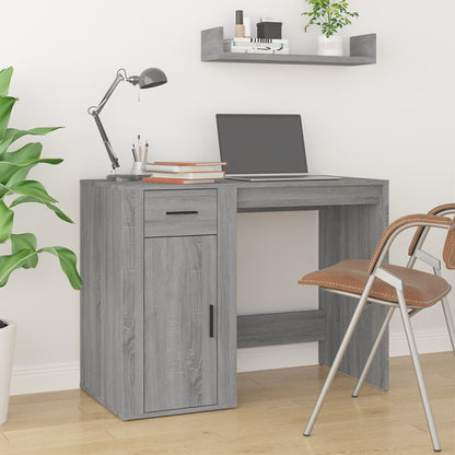 Grey Sonoma Desk 100x49x75cm - Stylish Engineered Wood Design