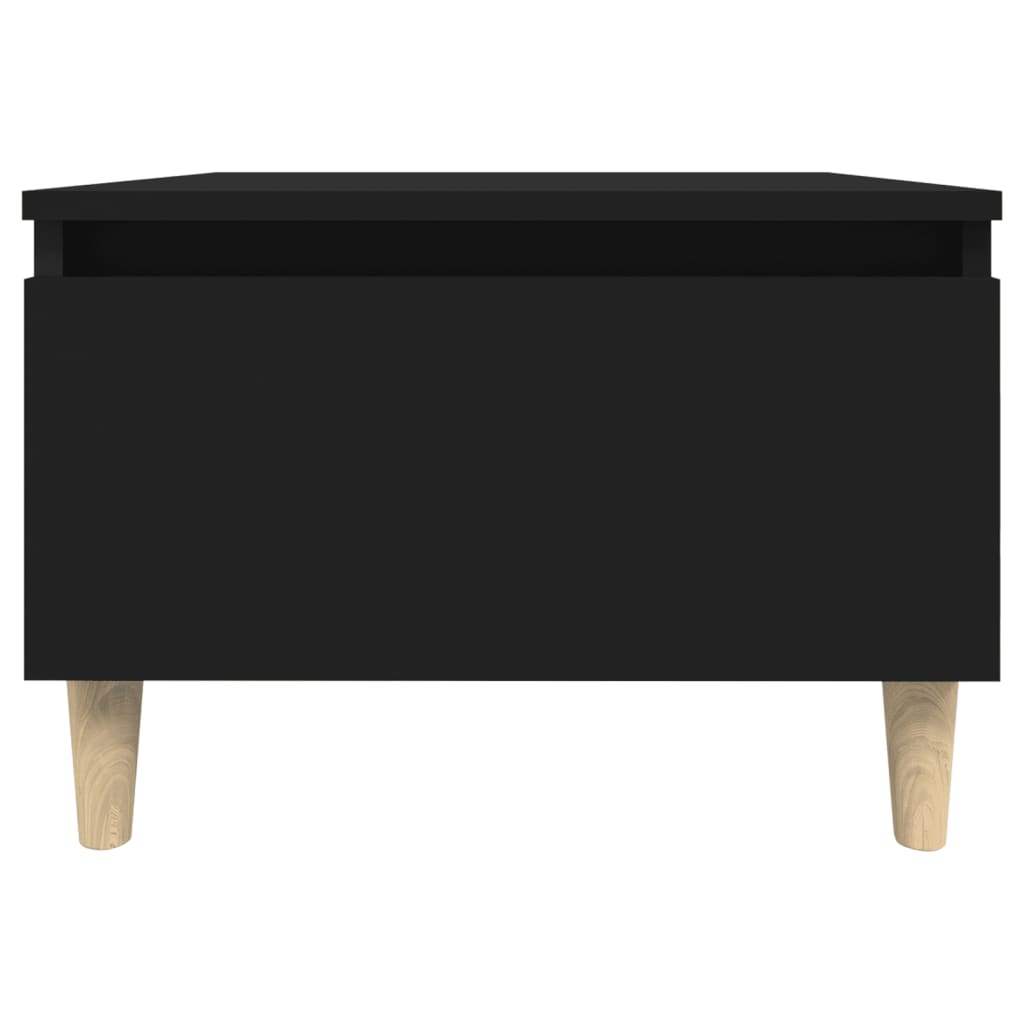 Set of 2 Black Side Tables - Engineered Wood, 50x46x35 cm