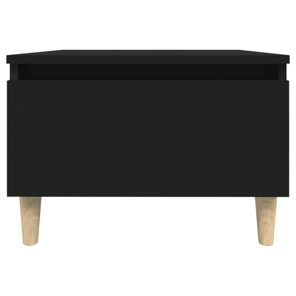 Set of 2 Black Side Tables - Engineered Wood, 50x46x35 cm
