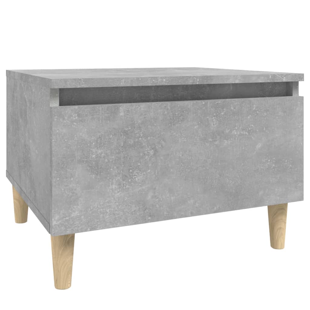 Grey Concrete-Look Side Table 50x46x35 cm - Engineered Wood