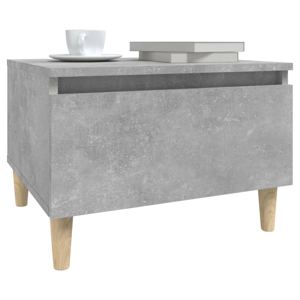 Grey Concrete-Look Side Table 50x46x35 cm - Engineered Wood