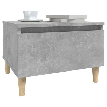 Grey Concrete-Look Side Table 50x46x35 cm - Engineered Wood