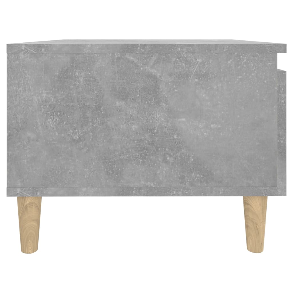 Grey Concrete-Look Side Table 50x46x35 cm - Engineered Wood