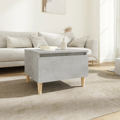 Grey Concrete-Look Side Table 50x46x35 cm - Engineered Wood