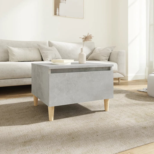 Grey Concrete-Look Side Table 50x46x35 cm - Engineered Wood