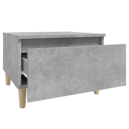 2-Pack Concrete Grey Side Tables, 50x46x35 cm, Engineered Wood