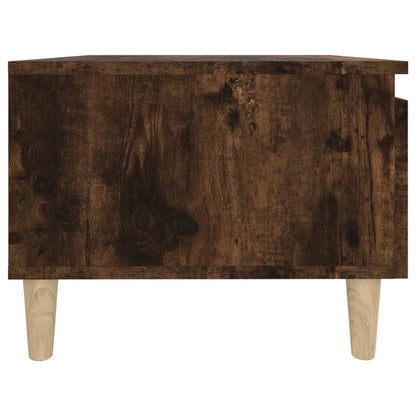 Smoked Oak Side Table - Engineered Wood, 50x46x35 cm