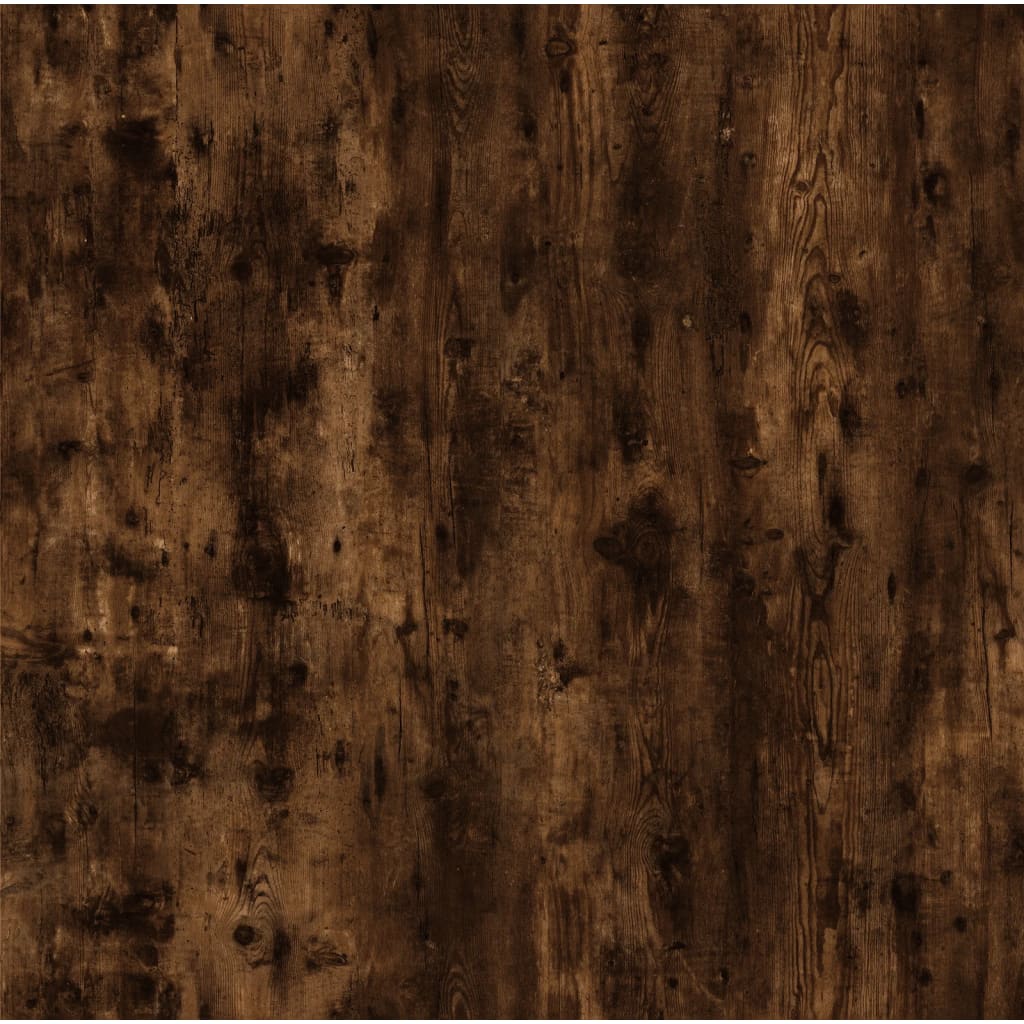 Smoked Oak Side Tables 2-Piece Set - Engineered Wood, 50x46x35 cm