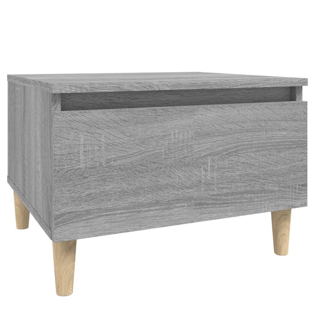 Grey Sonoma Side Table - 50x46x35 cm Engineered Wood
