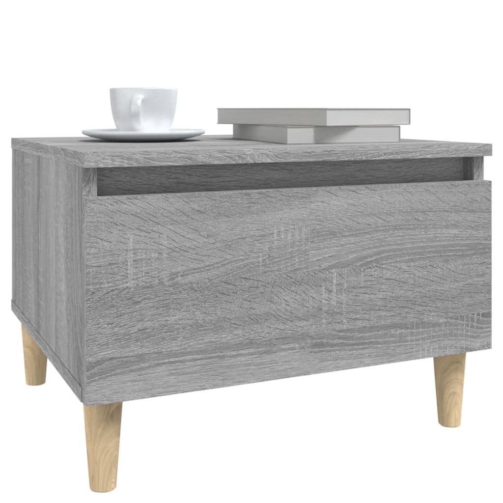 Grey Sonoma Side Table - 50x46x35 cm Engineered Wood