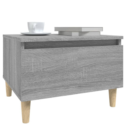 Grey Sonoma Side Table - 50x46x35 cm Engineered Wood