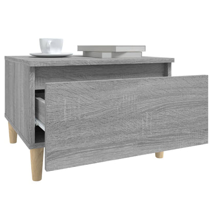 Grey Sonoma Side Table - 50x46x35 cm Engineered Wood