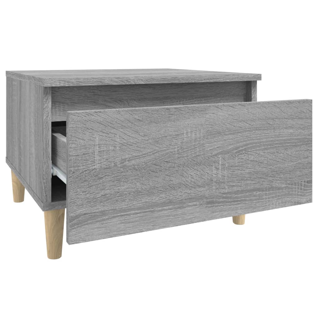 Grey Sonoma Side Table - 50x46x35 cm Engineered Wood