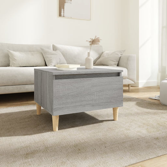 Grey Sonoma Side Table - 50x46x35 cm Engineered Wood