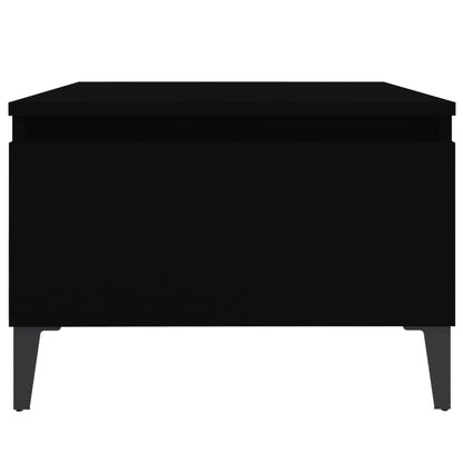 Black Engineered Wood Side Table - 50x46x35 cm