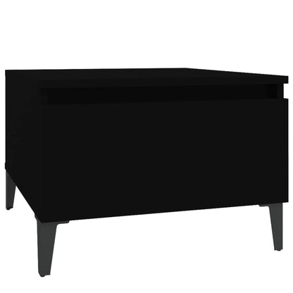 Black Engineered Wood Side Tables, Set of 2, 50x46x35 cm