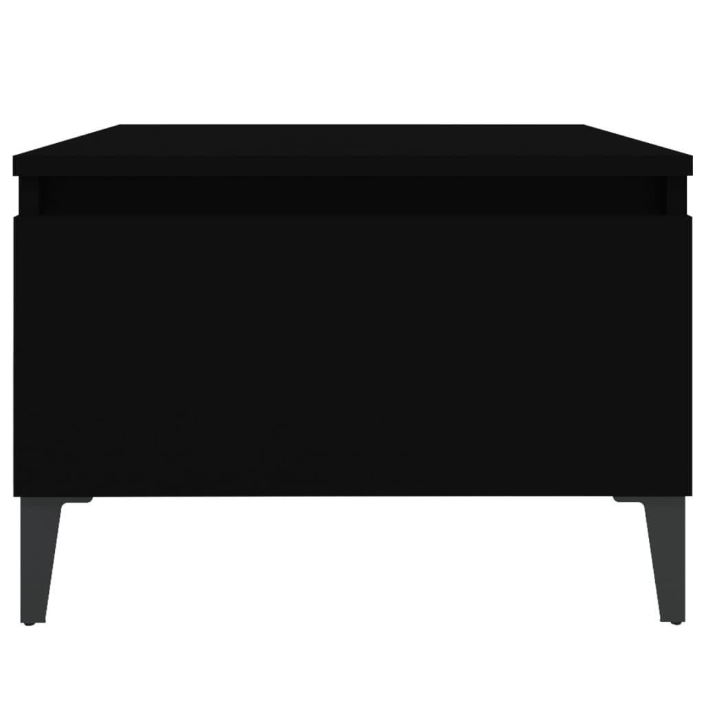 Black Engineered Wood Side Tables, Set of 2, 50x46x35 cm