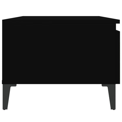 Black Engineered Wood Side Tables, Set of 2, 50x46x35 cm