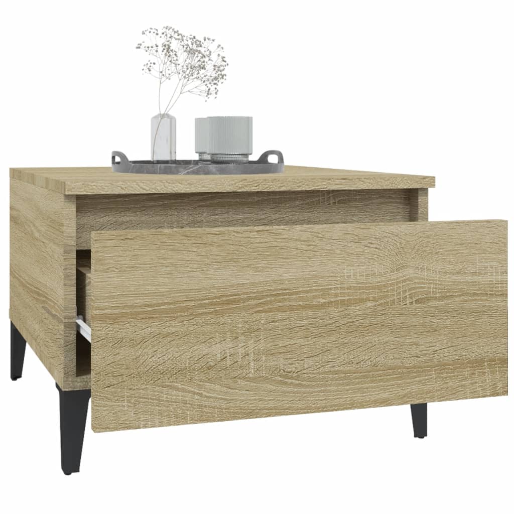 Sonoma Oak Side Table - Engineered Wood, 50x46x35 cm