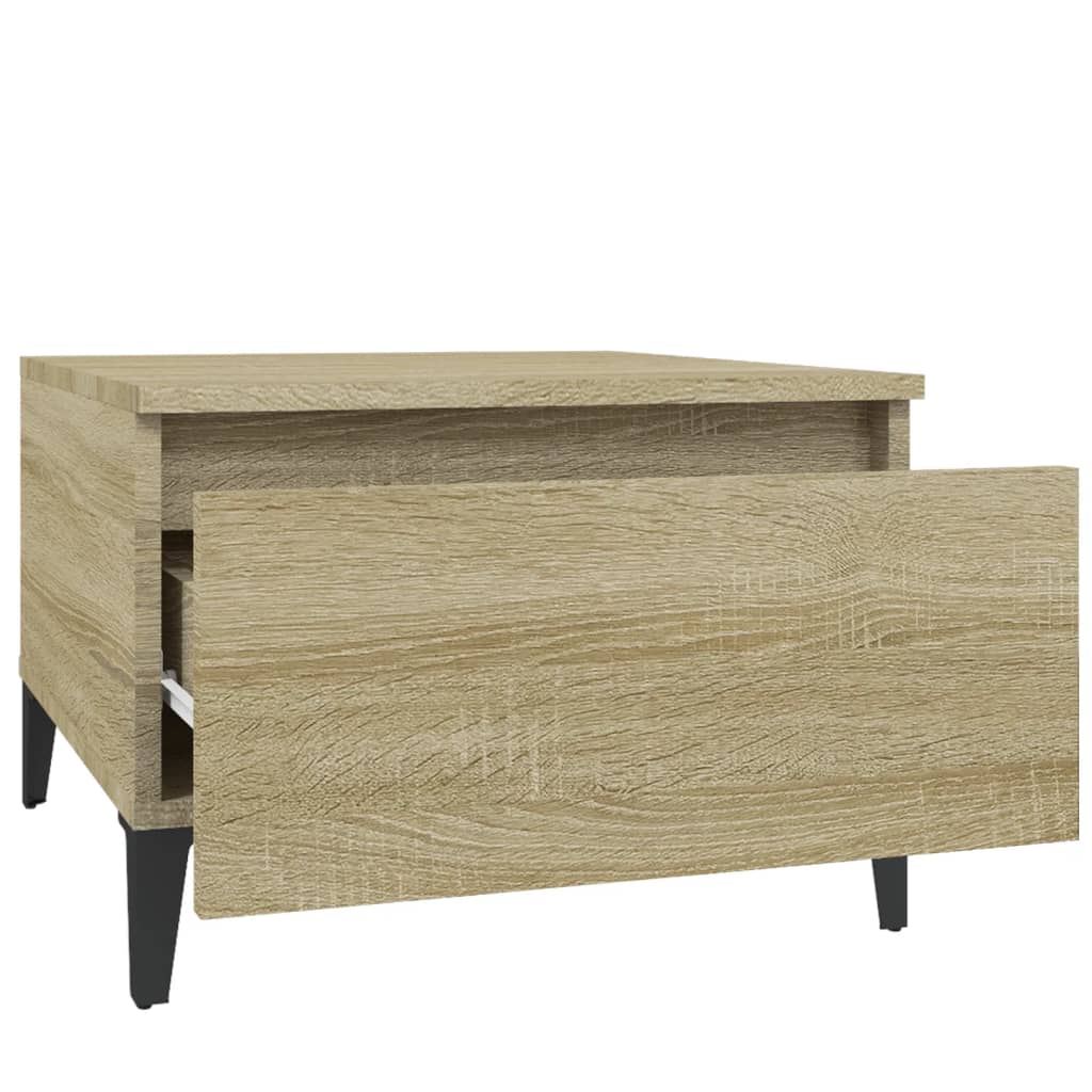 Sonoma Oak Side Table - Engineered Wood, 50x46x35 cm
