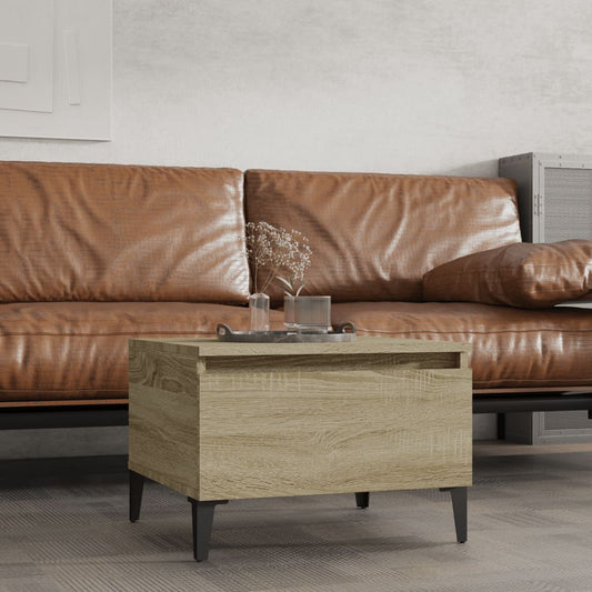 Sonoma Oak Side Table - Engineered Wood, 50x46x35 cm