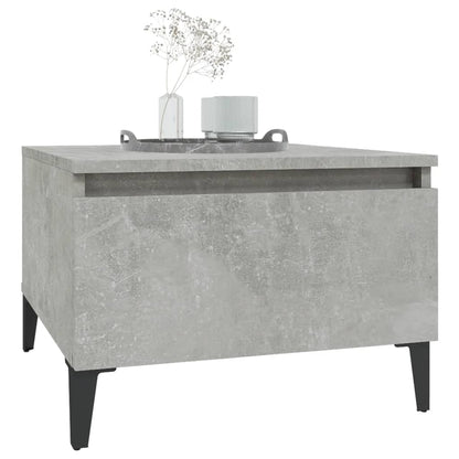 2-Piece Concrete Grey Side Tables - Engineered Wood 50x46x35 cm