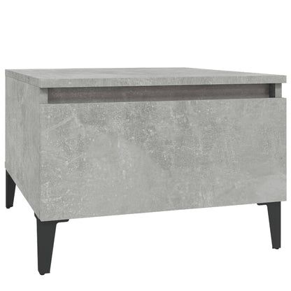2-Piece Concrete Grey Side Tables - Engineered Wood 50x46x35 cm