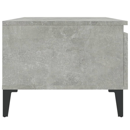 2-Piece Concrete Grey Side Tables - Engineered Wood 50x46x35 cm