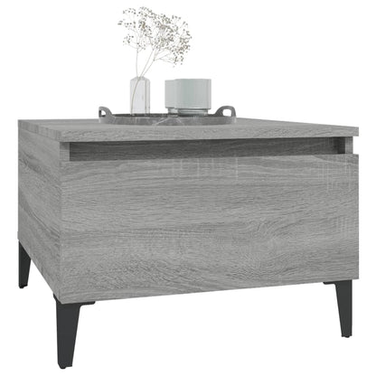 Set of 2 Grey Sonoma Side Tables - Engineered Wood, 50x46x35 cm