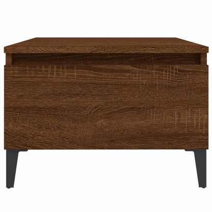 Brown Oak Side Tables 2-Pack - Engineered Wood, 50x46x35cm