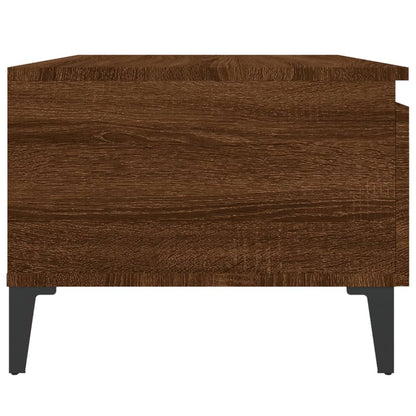 Brown Oak Side Tables 2-Pack - Engineered Wood, 50x46x35cm
