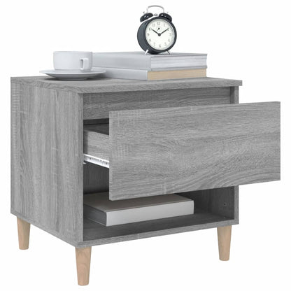 Grey Sonoma Bedside Tables Set of 2 - Engineered Wood 50x46x50