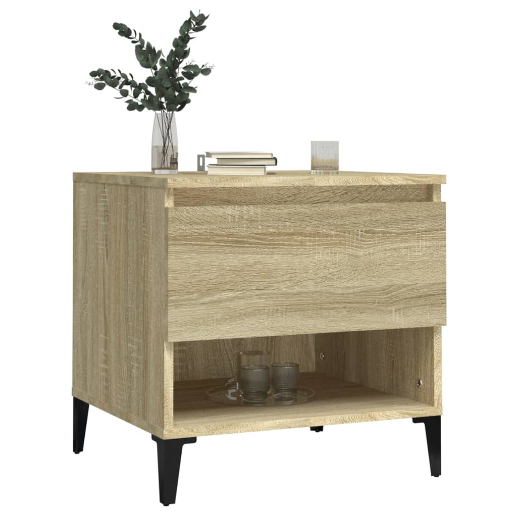 Sonoma Oak Side Table - 50x46x50 cm, Engineered Wood