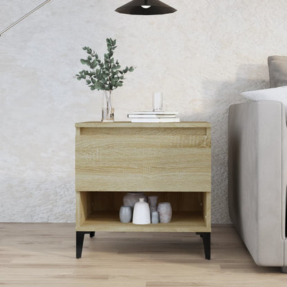 Sonoma Oak Side Table - 50x46x50 cm, Engineered Wood