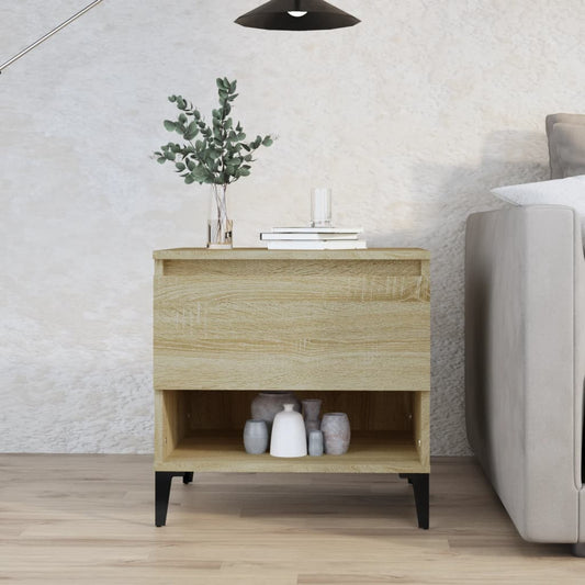 Sonoma Oak Side Table - 50x46x50 cm, Engineered Wood