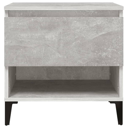 Concrete Grey Engineered Wood Side Tables, 2 Pcs, 50x46x50 cm