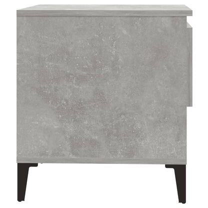 Concrete Grey Engineered Wood Side Tables, 2 Pcs, 50x46x50 cm