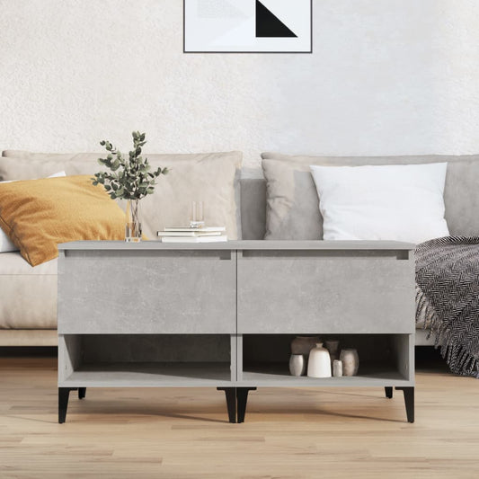Concrete Grey Engineered Wood Side Tables, 2 Pcs, 50x46x50 cm
