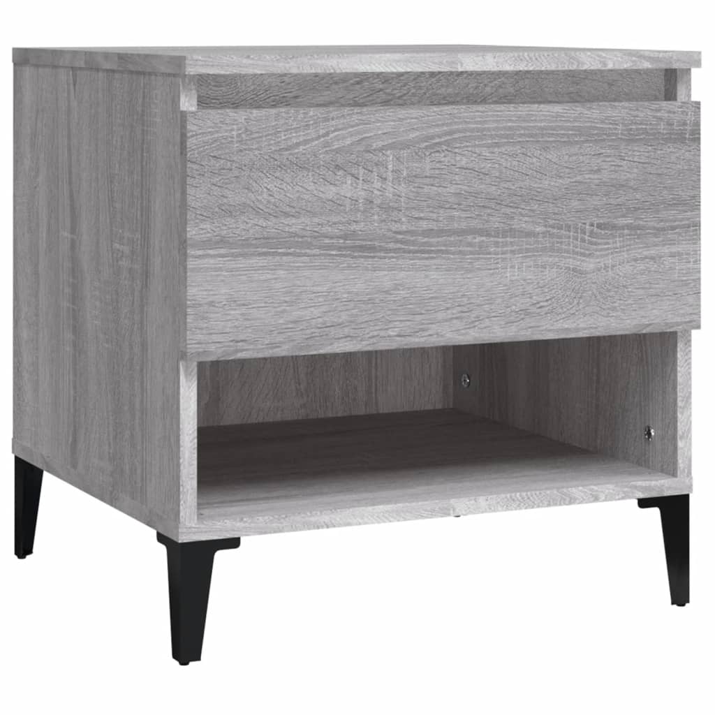 Grey Sonoma Side Table - 50x46x50 cm, Engineered Wood